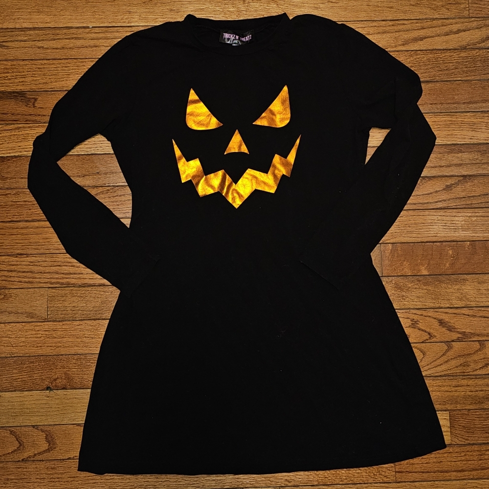Dolls Kill Wicked Thots Pumpkin Mini Dress By Trickz N' Treatz Size XL